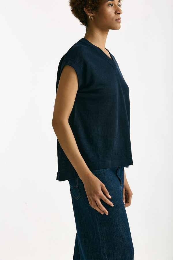 Maglia gilet GHIANDA blu donna Max mara s