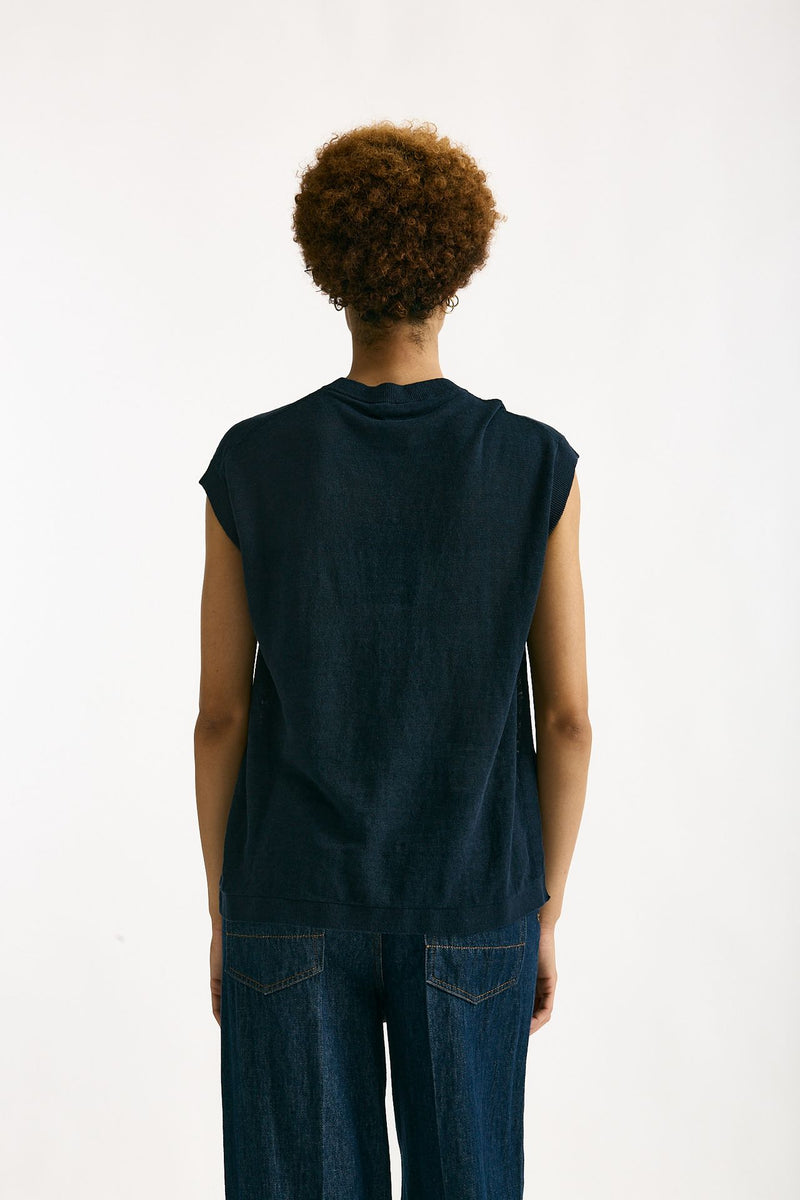 Maglia gilet GHIANDA blu donna Max mara s - 3