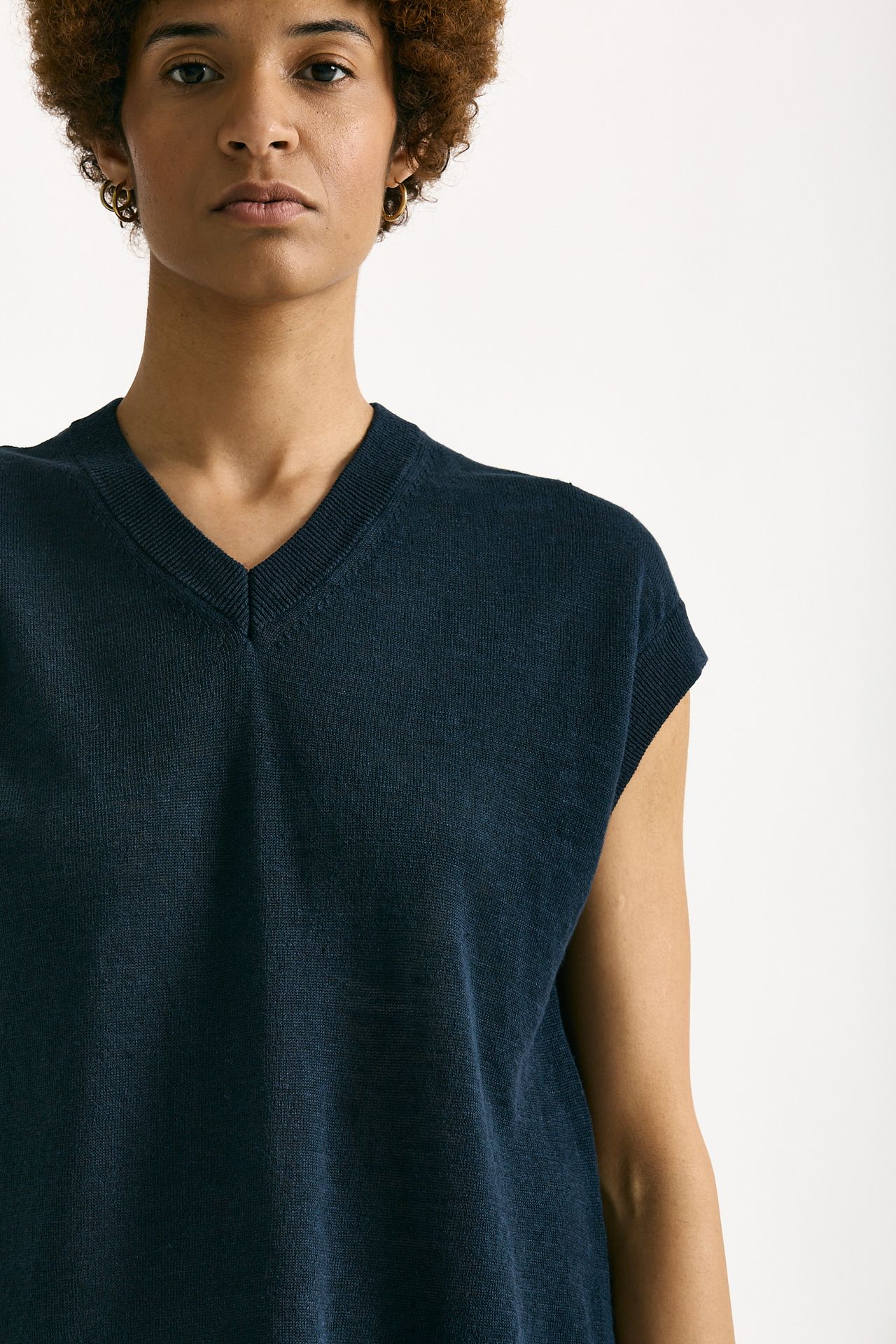 Maglia gilet GHIANDA blu donna Max mara s - 5