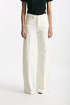 Pantalone NADIA palazzo cotone bianco donna Nine in the morning - 1