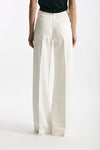 Pantalone NADIA palazzo cotone bianco donna Nine in the morning - 3