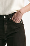 Pantalone NADIA palazzo cotone marrone donna Nine in the morning - 5