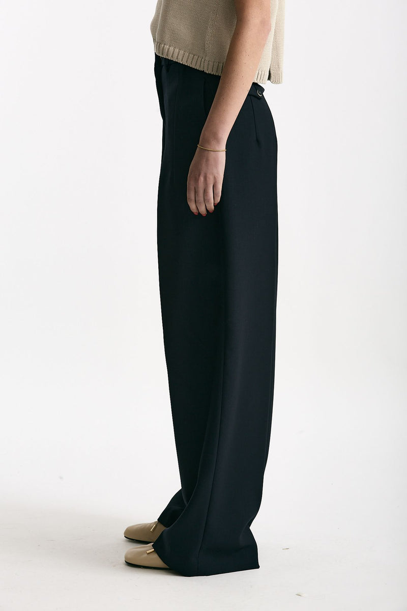 Pantalone palazzo ZINA blu notte donna Nine in the morning - 2
