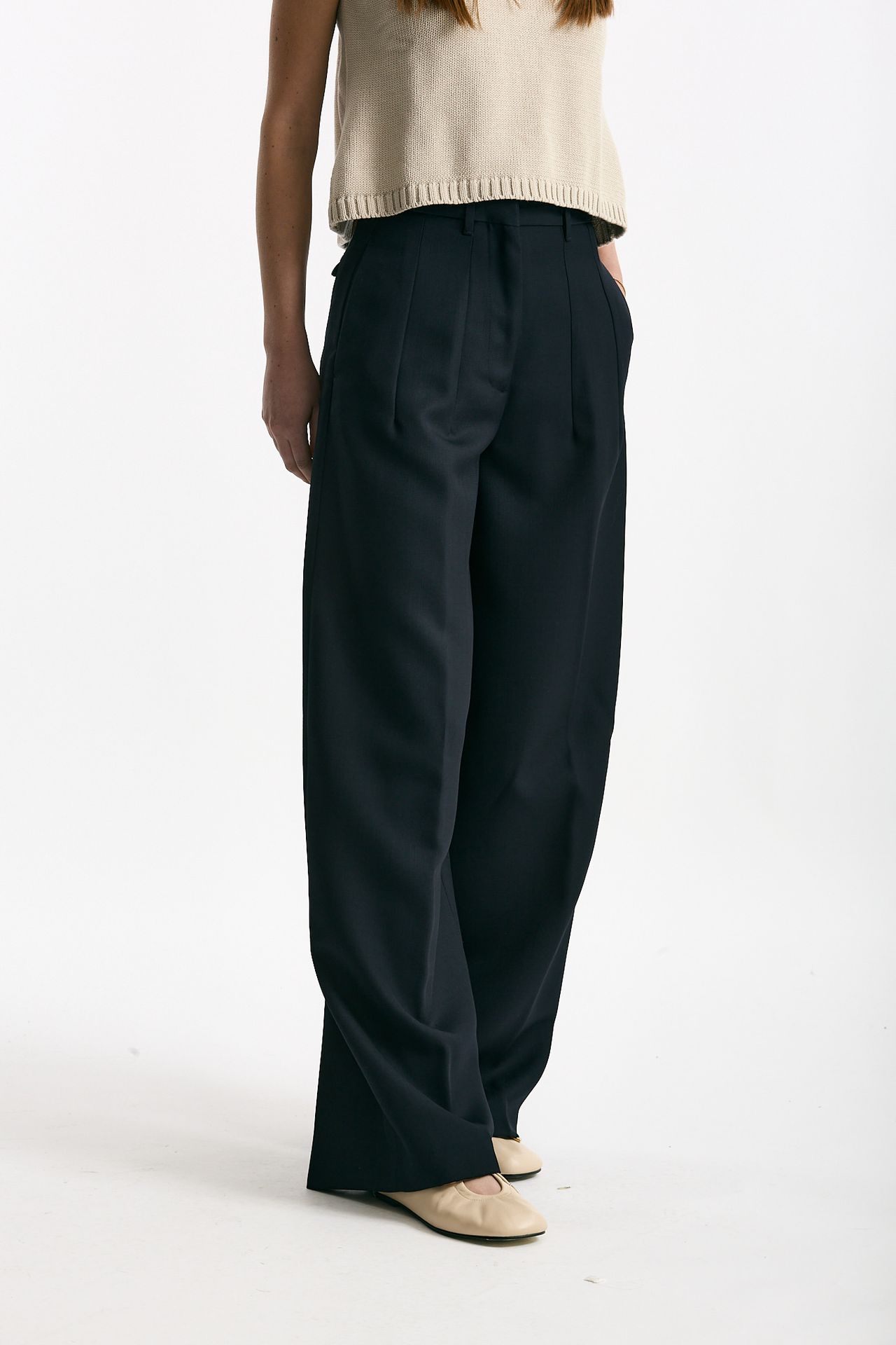 Pantalone palazzo ZINA blu notte donna Nine in the morning - 3