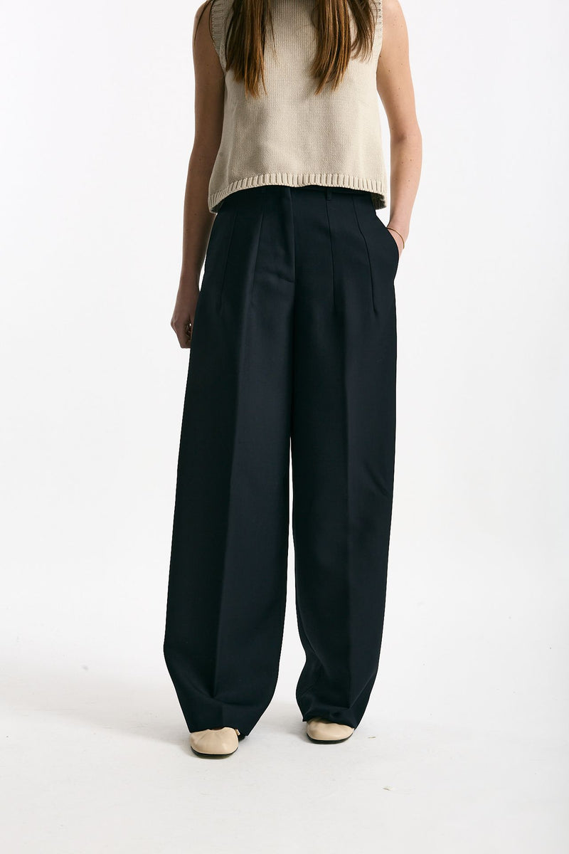 Pantalone palazzo ZINA blu notte donna Nine in the morning - 1