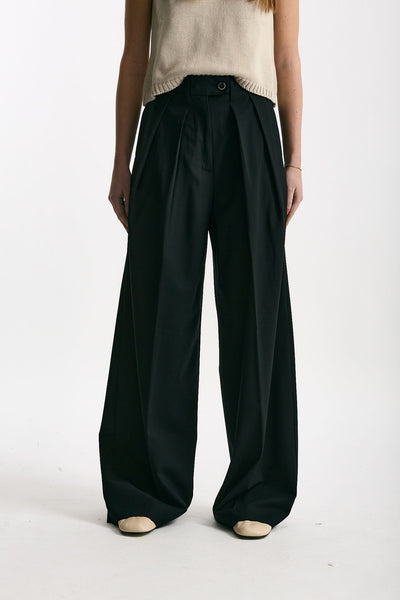 Pantalone palazzo SABDRA nero donna Nine in the morning