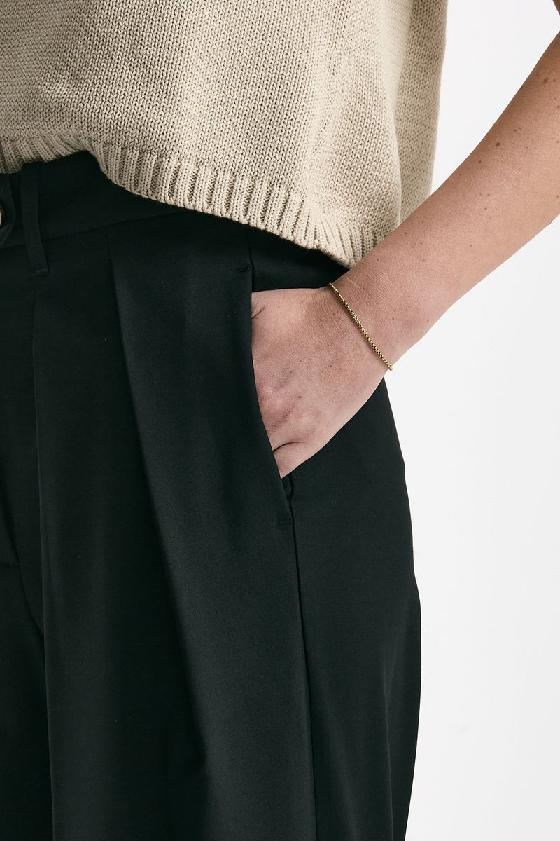 Pantalone palazzo SABDRA nero donna Nine in the morning - 5