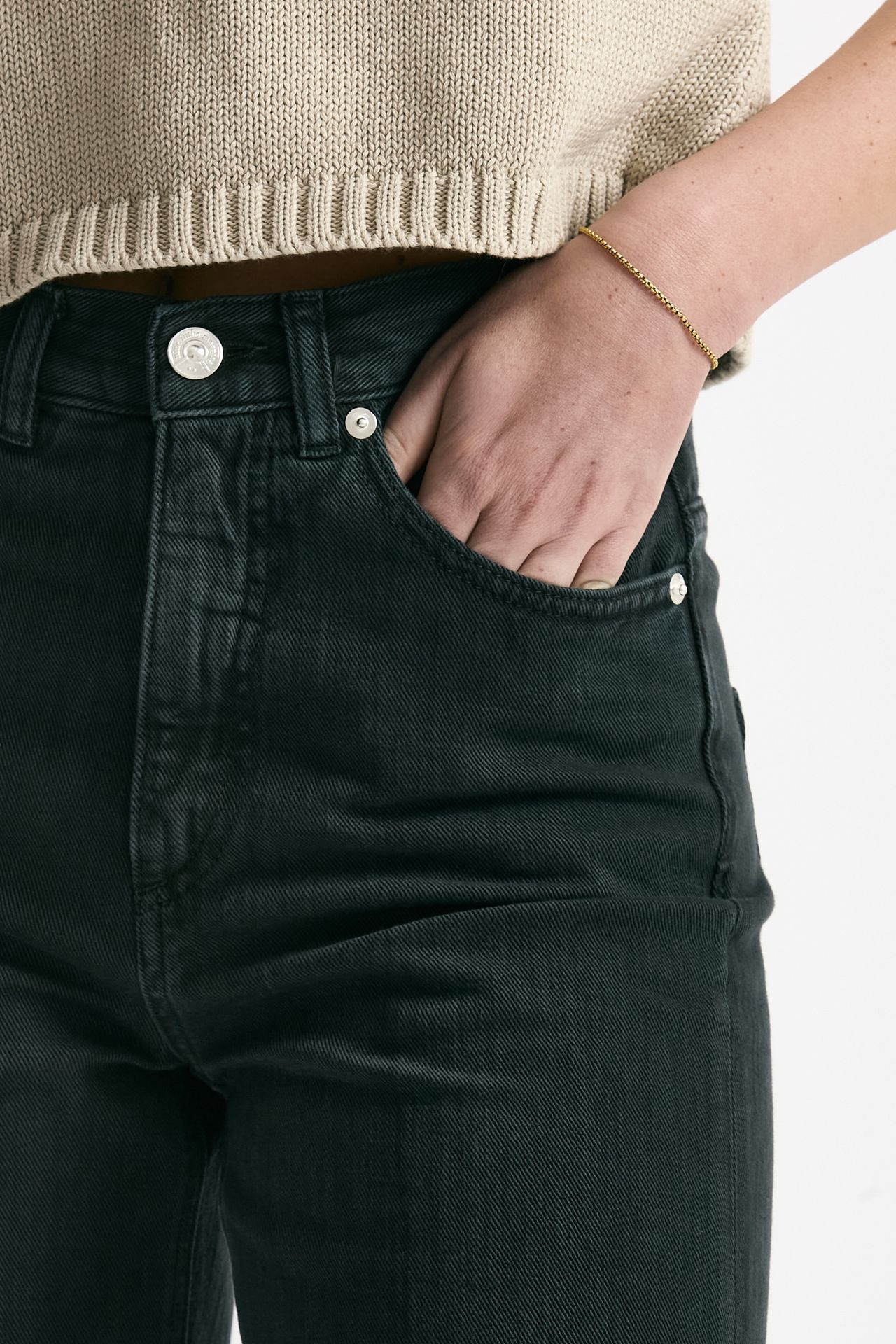 Jeans regular ELSA Lavaggio nero lavato donna Nine in the morning - 4