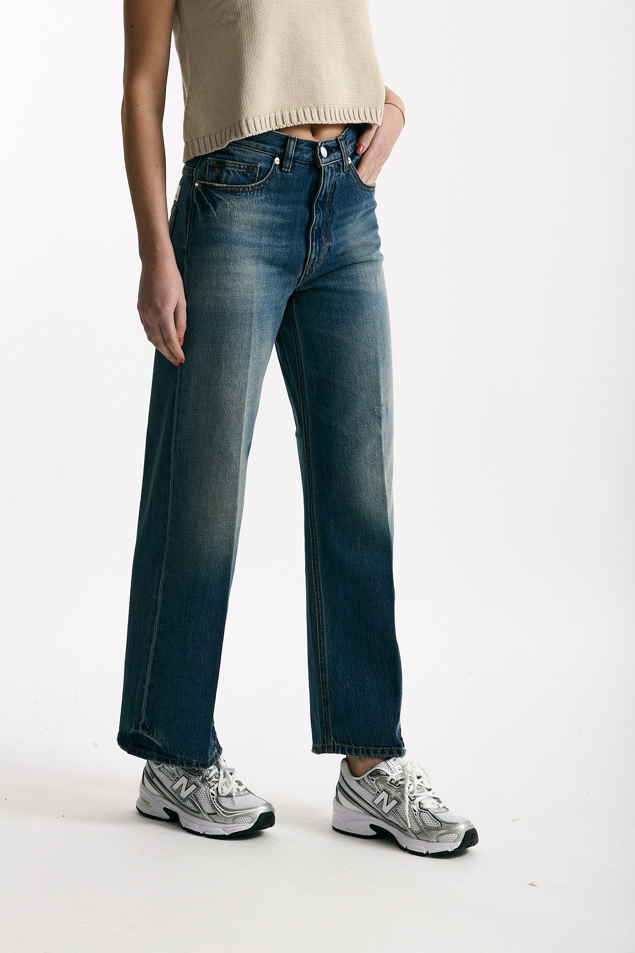 Jeans regular ELSA lavaggio medio donna Nine in the morning - 4