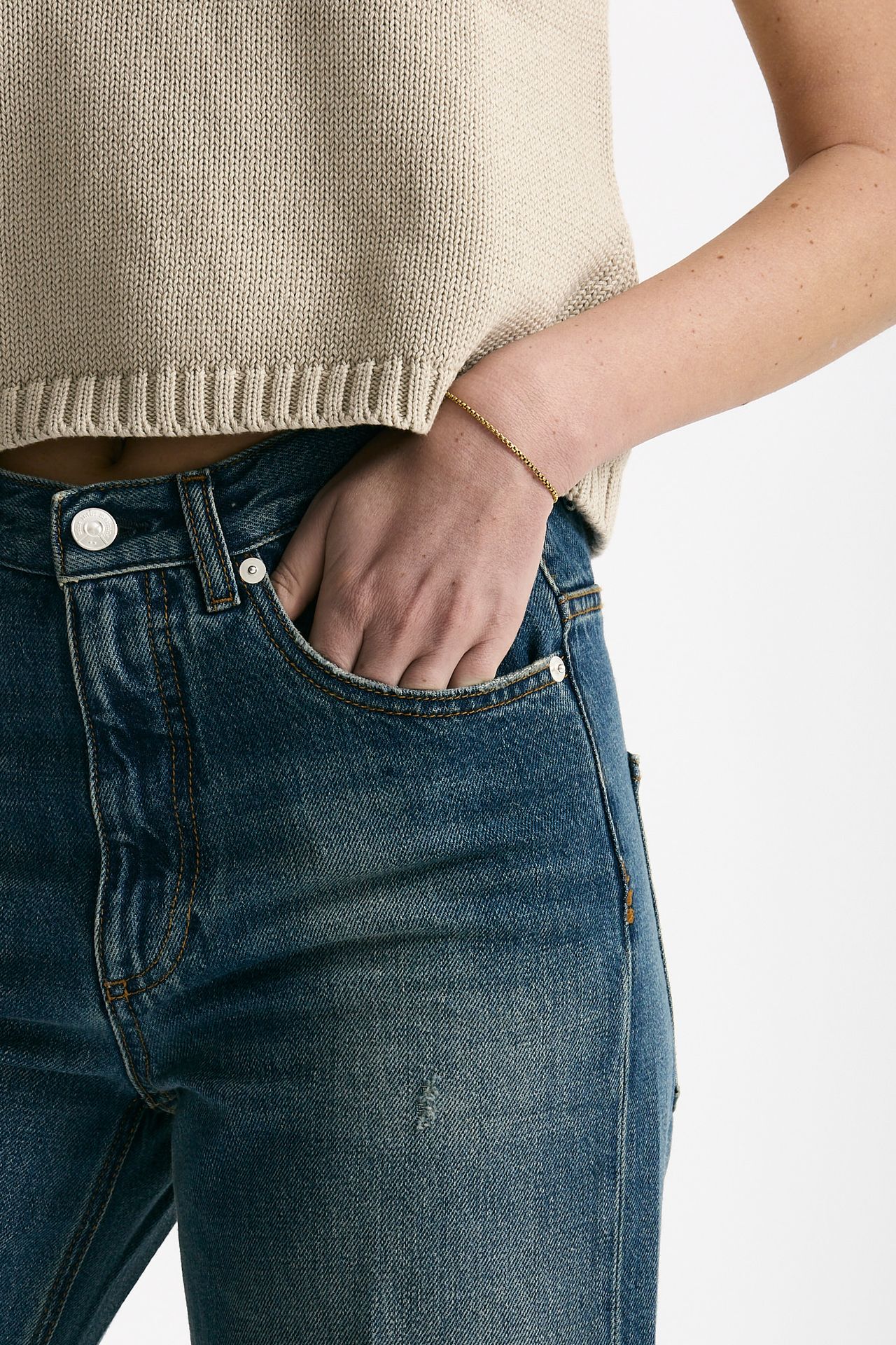 Jeans regular ELSA lavaggio medio donna Nine in the morning - 5