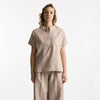 Camicia in lino rosa tenue donna Nine in the morning - 7
