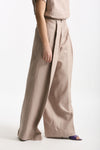 Pantalone palazzo PETRA rosa tenue donna Nine in the morning - 1