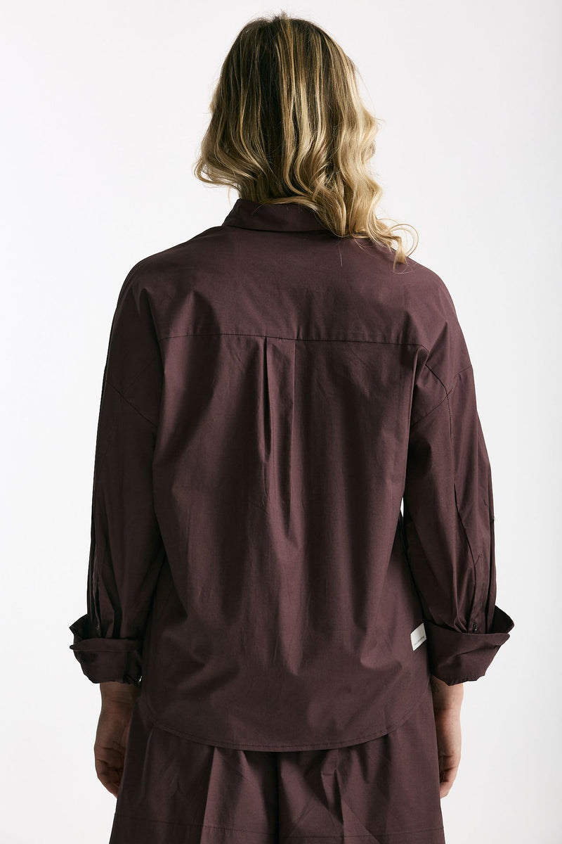 Camicia over burgundy donna Nine in the morning - 4