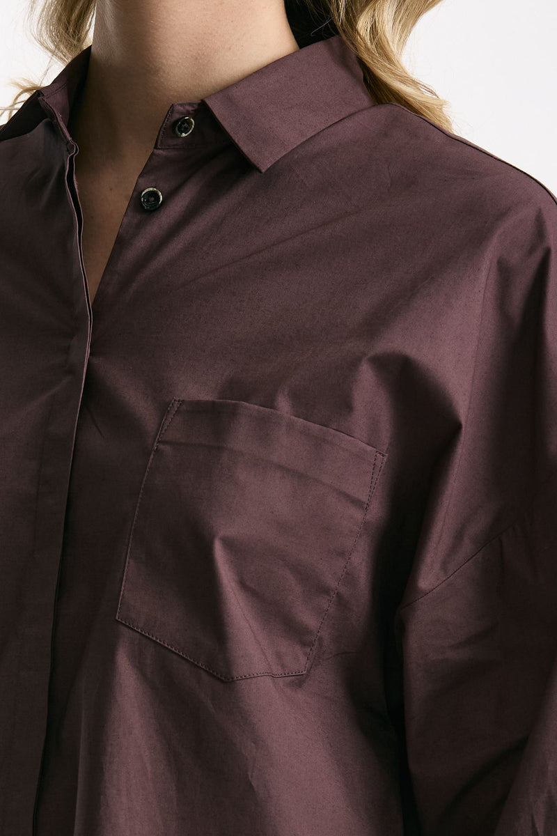 Camicia over burgundy donna Nine in the morning - 5