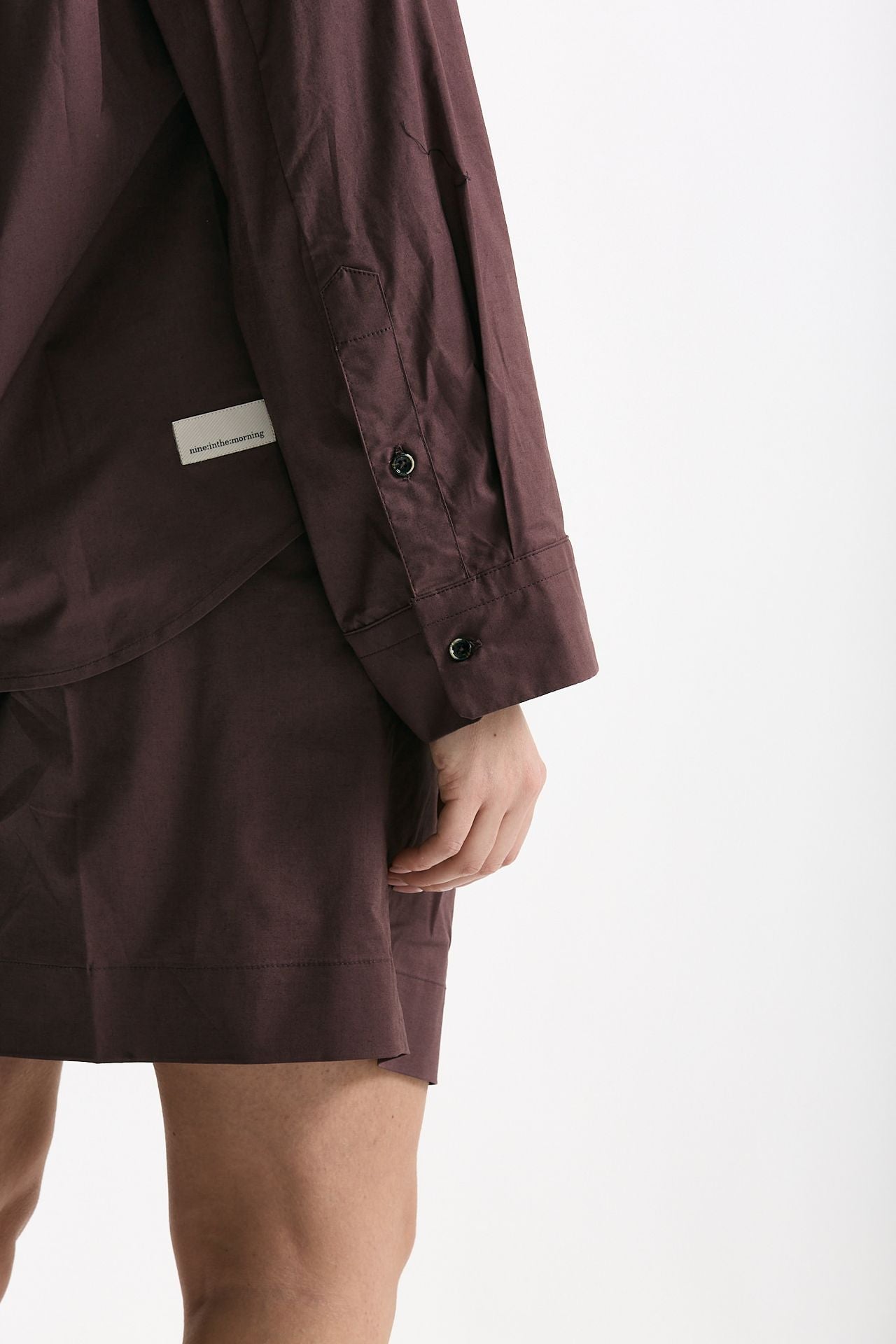 Camicia over burgundy donna Nine in the morning - 6