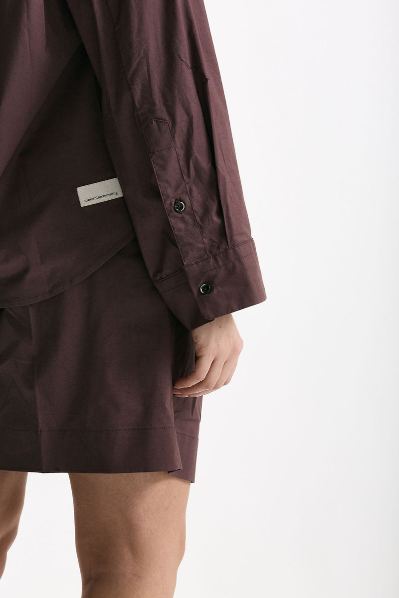 Camicia over burgundy donna Nine in the morning - 6