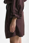 Bermuda vita alta pinces burgundy donna Nine in the morning - 2