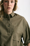 Camicia over verde oliva donna Nine in the morning - 6