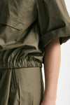 Camicia over verde oliva donna Nine in the morning - 7