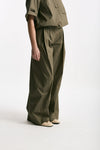 Pantalone palazzo PETRA verde oliva donna Nine in the morning - 1