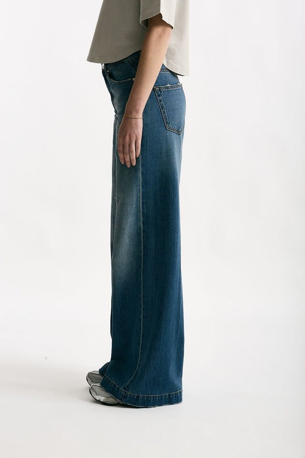 Jeans palazzo NADIA lavaggio medio donna Nine in the morning