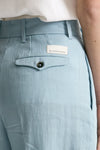 Pantalone in lino CALYPSO azzurro donna Nine in the morning - 6