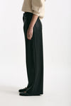Pantaloni vita alta in ecopelle nero donna Nude - 2