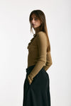 Maglia con applicazioni cammello donna Nude - 3