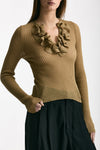 Maglia con applicazioni cammello donna Nude - 1