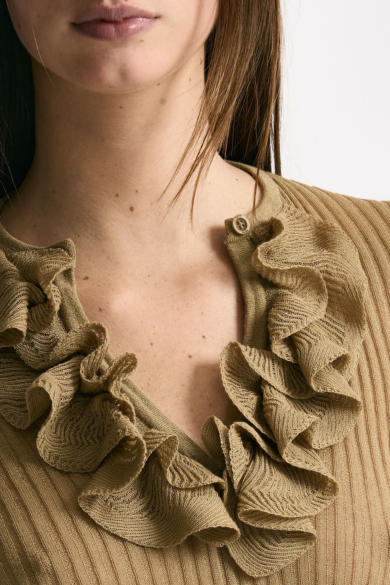 Maglia con applicazioni cammello donna Nude - 5