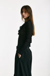Maglia con applicazioni nero donna Nude - 1