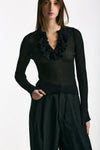 Maglia con applicazioni nero donna Nude - 2