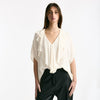 Camicia rouges in viscosa panna donna Nude - 6