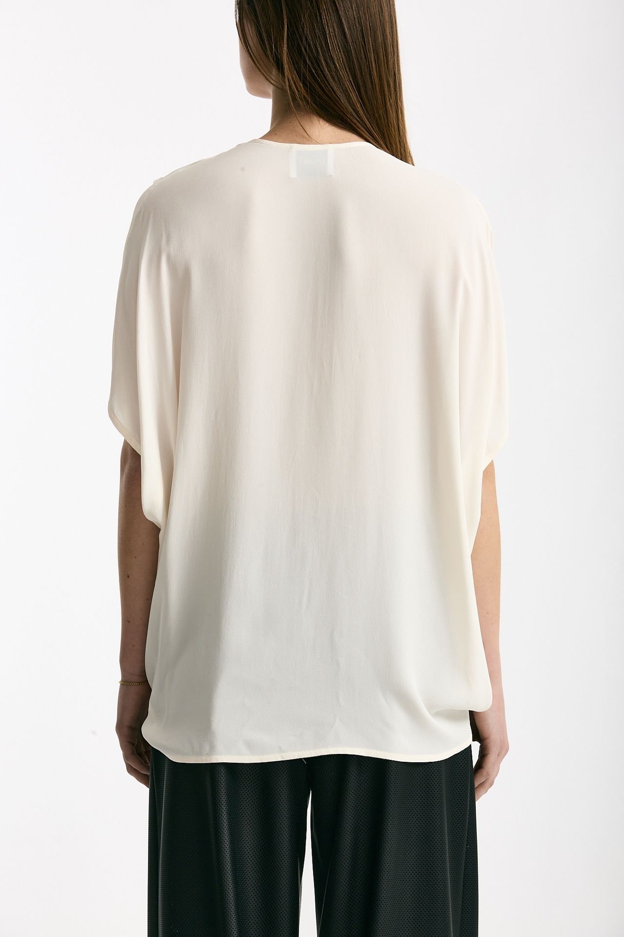 Camicia rouges in viscosa panna donna Nude - 4
