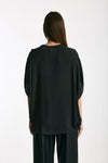Camicia rouges in viscosa nero donna Nude - 4