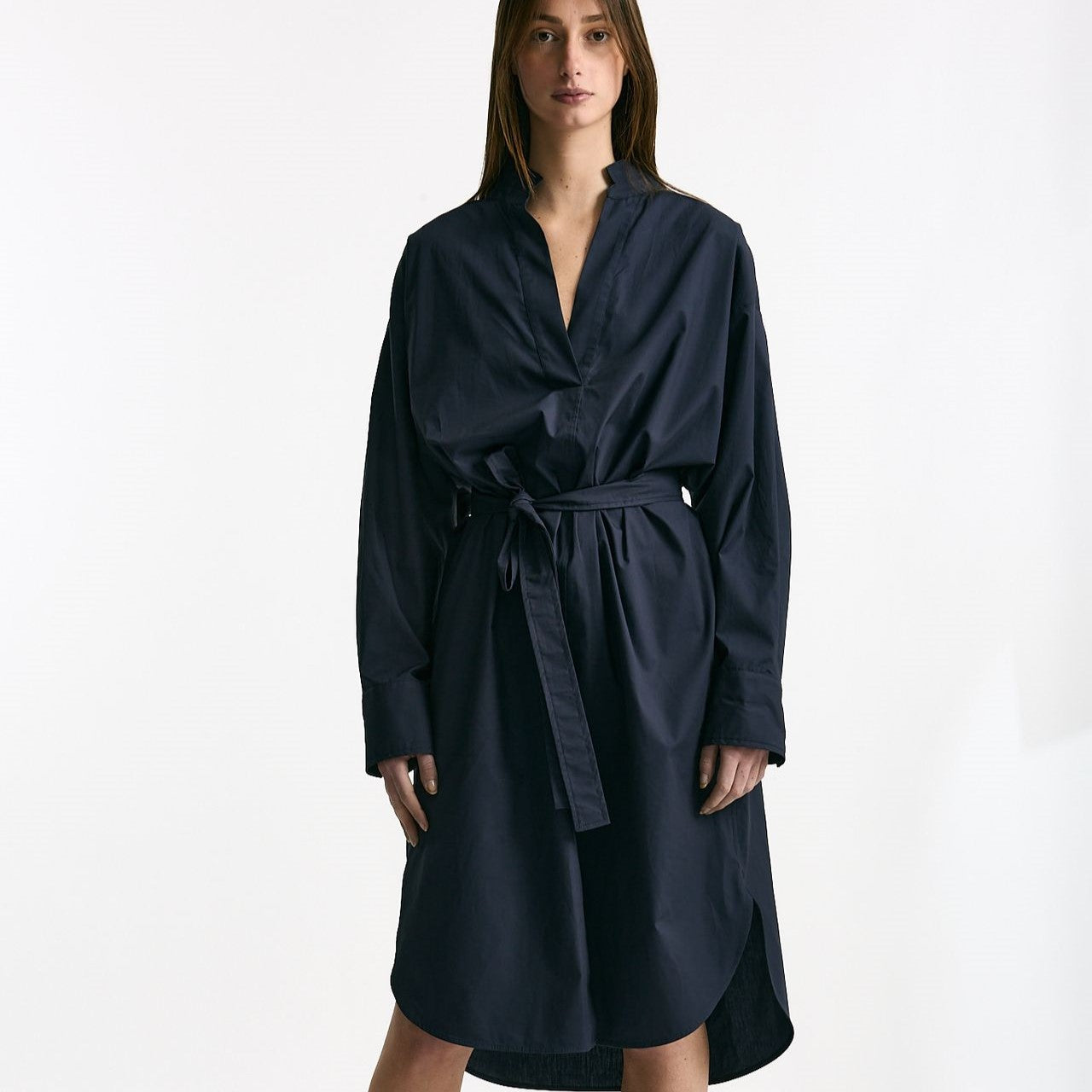 Abito over in cotone blu donna Nude - 8