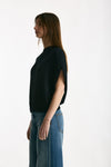 Maglia lavorata nero donna Nude - 3