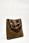 Borsa VENUS HOBO PEACH a spalla in suede donna Orciani - 2