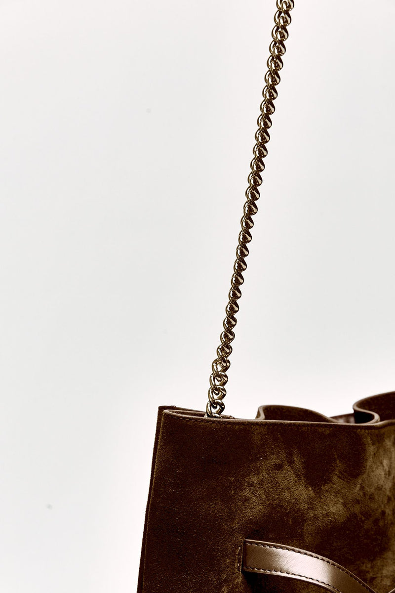 Borsa VENUS HOBO PEACH a spalla in suede donna Orciani - 6