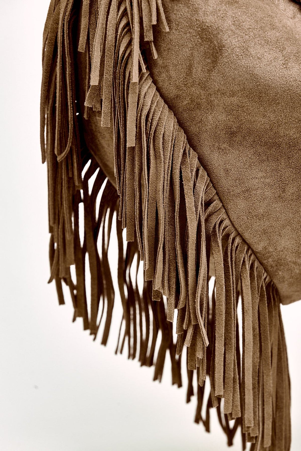 Borsa ISOLA FRINGE LARGE a spalla in suede donna Orciani - 5