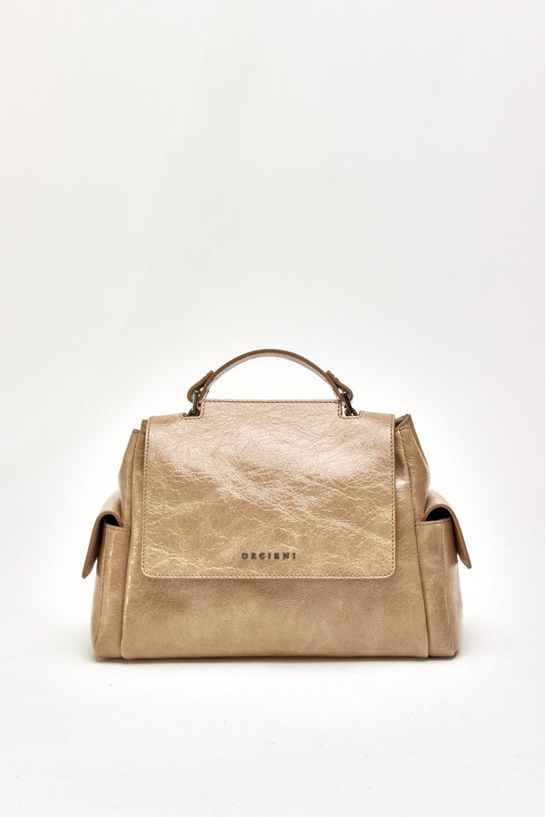 Borsa SVEVA STARCK SMALL in pelle biscotto donna Orciani
