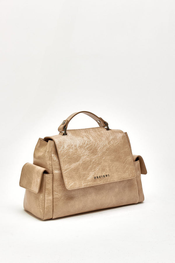 Borsa SVEVA STARCK SMALL in pelle biscotto donna Orciani
