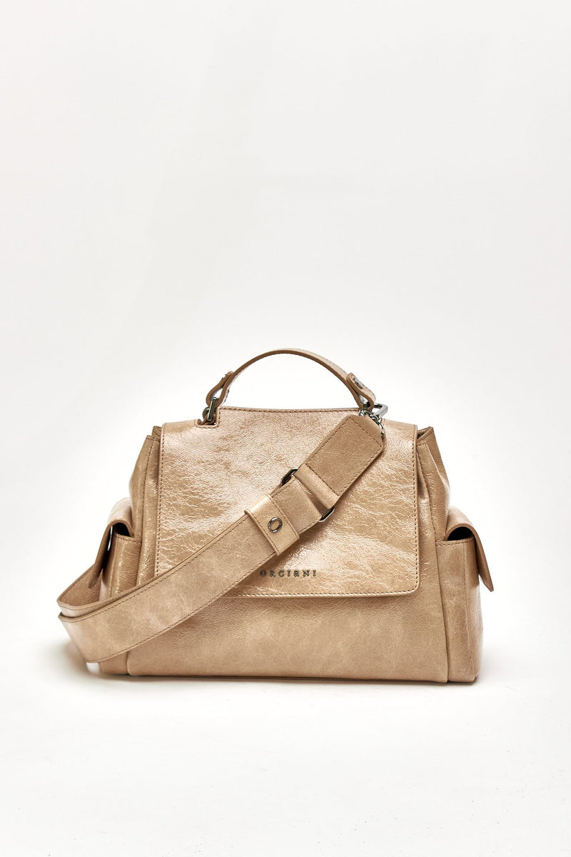 Borsa SVEVA STARCK SMALL in pelle biscotto donna Orciani - 4