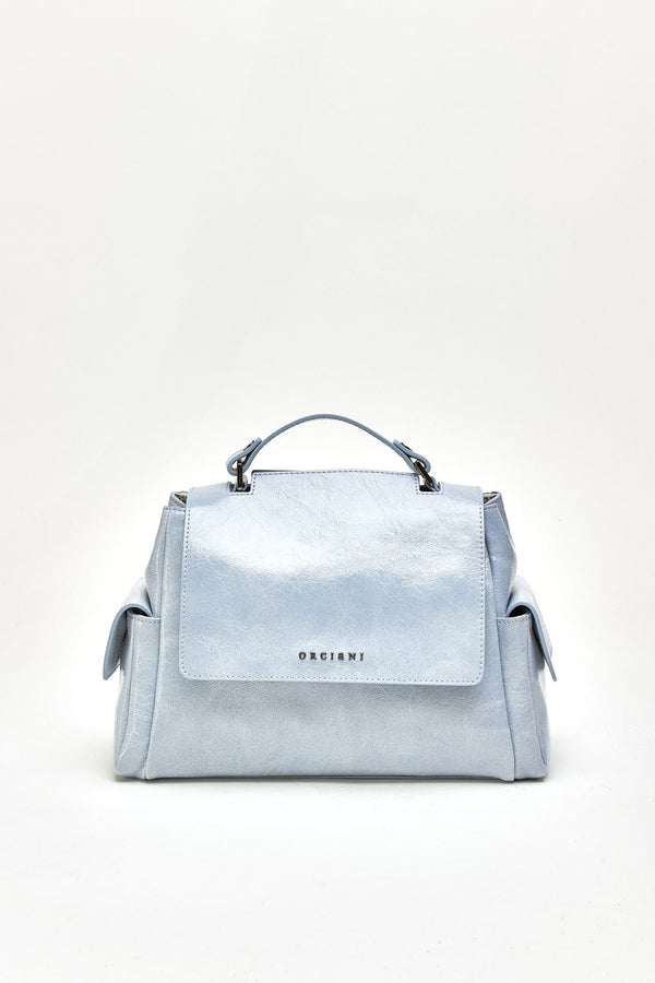 Borsa SVEVA STARCK SMALL in pelle cielo donna Orciani