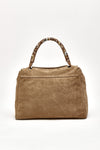 Borsa SVEVA PEACH FLOWERS MIDI in suede donna Orciani - 3