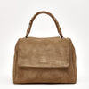 Borsa SVEVA PEACH FLOWERS MIDI in suede donna Orciani - 7