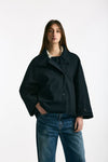 Caban corto blu/black donna Paltò - 4