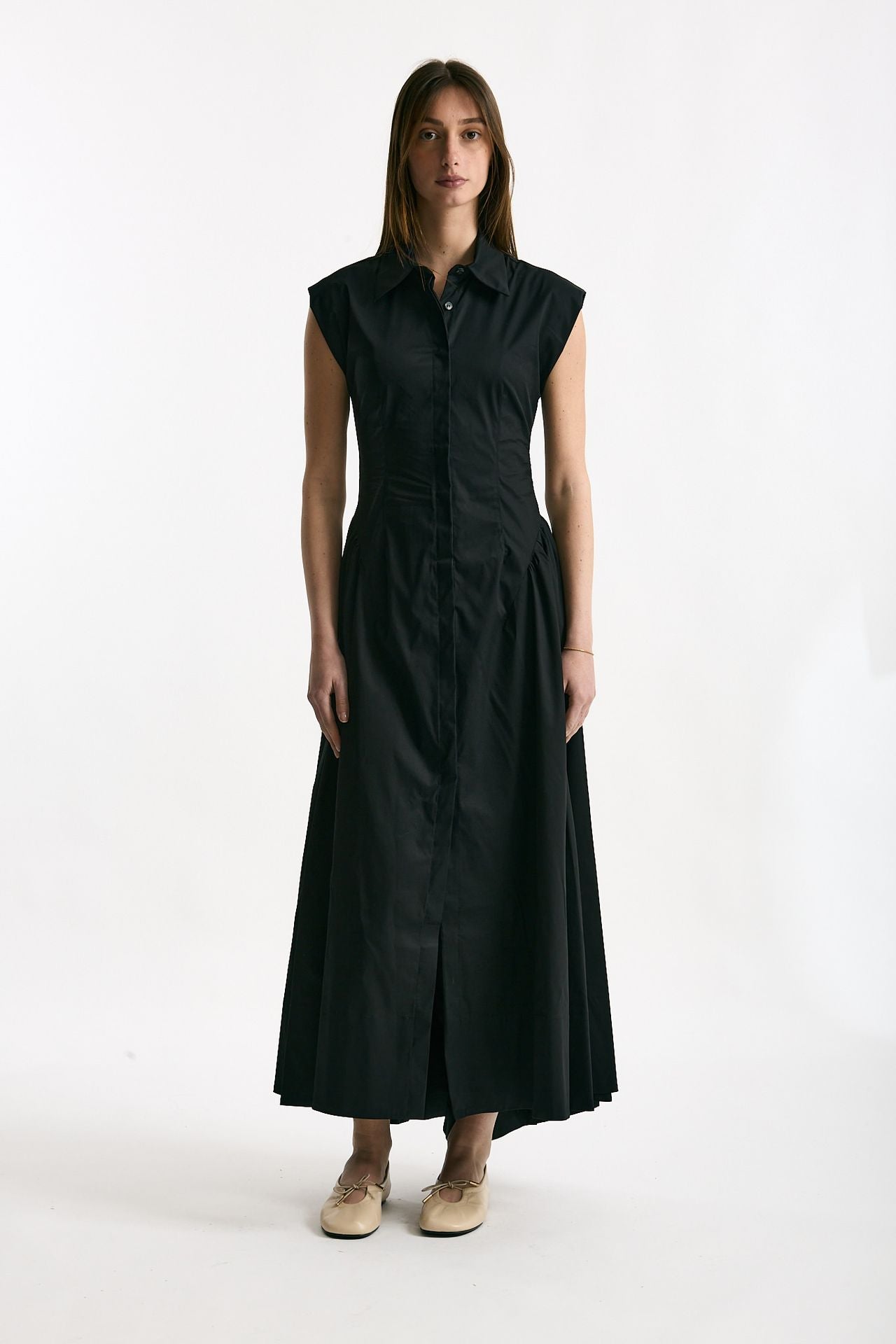 Abito in cotone nero donna ( p - s ) - 4