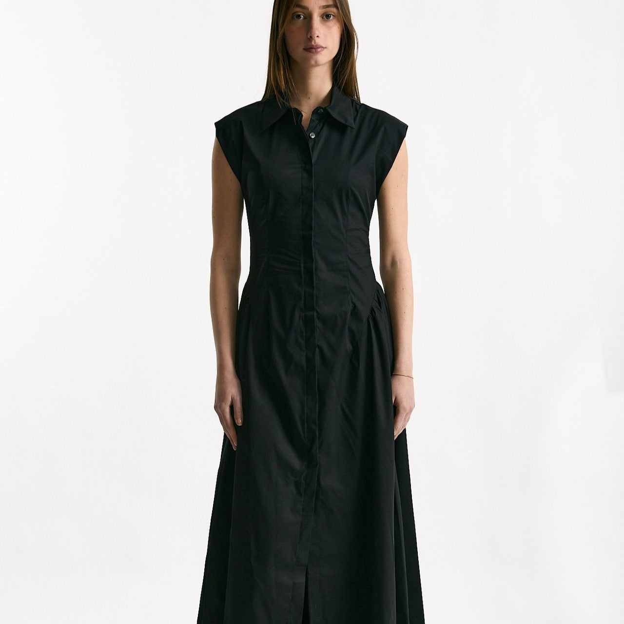 Abito in cotone nero donna ( p - s ) - 6