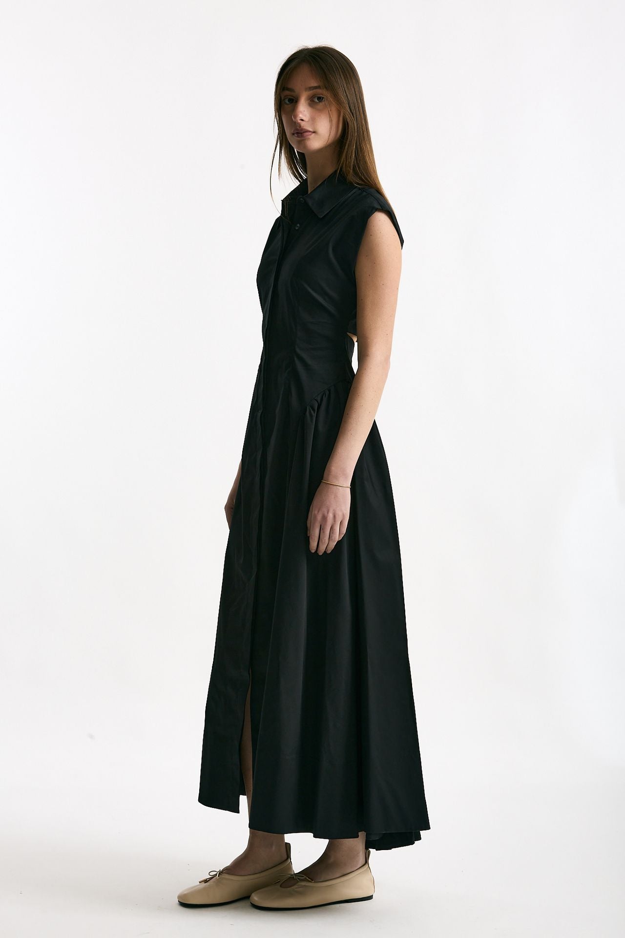 Abito in cotone nero donna ( p - s ) - 2